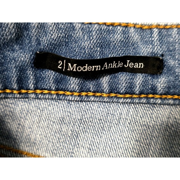 Talbots Women's 2‎ Modern Ankle Blue  Jeans High Rise 001 - Picture 11 of 13